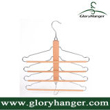 Multifunction Wooden Trousers Hanger with Matel Hook