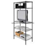 Epoxy 5 Tier Layer 120kg Steel Adjustable Wire Shelving Rack