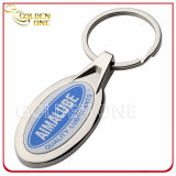 Promotion Cheap Metal Key Ring with Epoxy Domed Logo