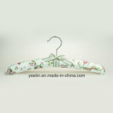 Satin Padded Clothes Hangers Flower Printed Clothes Hangers (YL-yf03)
