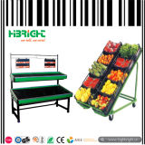 Supermarket Steel Fresh Fruit Display Rack