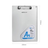 A4 Aluminum Clipboard with Rulings Silver Color for Office Use