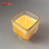 Promotional Decorative Original Glass Jar Square Candle on Sale