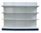 Back Panel Double Sided Supermarket Stand Shelf