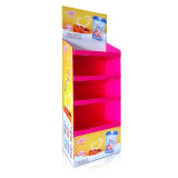 Point of Sale Floor Display Shelf, Supermarket Display Rack