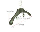 Hotel Luxury Suit Wooden Hangers with Anti-Thief Hook and Clips