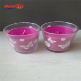 Purple Glass Jar Candles Wholesale in Color Box