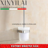Solid Brass Chrome Toilet Brush Holder with German Design