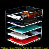 Acrylic Magazine Racks, Acrylic Book Display Bookshelf with Five Tiers