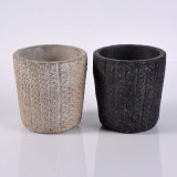 Hand Made Color Spraying Decoration Cement Candle Holder