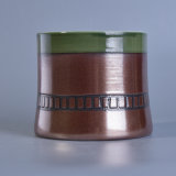 Bamboo Cup Ceramic Holder for Candle